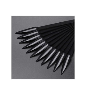 ELLEA NAIL Kalıcı Oje Stiletto Renk Kartelası Siyah 40'lı