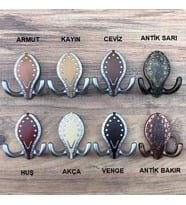 Ahşap Desenli Plastik Portmanto Askısı DAS (2 Adet) Akağaç (Renksiz)