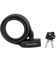 Master Lock 8126D 6' X 5/16" Siyah Anahtarlı Kablo Kilidi
