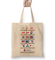 Pepsi Logo 05 Bez Çanta Uzun Saplı