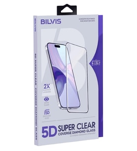 Mey İthalat® iPhone 15 Pro Max Bilvis 5D Super Clear Diamond Cam Ekran Koruyucu