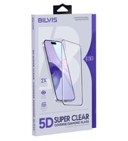 Mey İthalat® iPhone 15 Pro Max Bilvis 5D Super Clear Diamond Cam Ekran Koruyucu