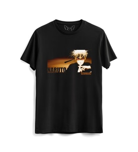 Naruto Resim Baskılı Çocuk Siyah Tshirt