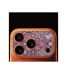 iPhone 17 Pro Max Tam Kaplayan Kamera Çerçeve Koruyucu Desenli Baskılı - PADİŞAH