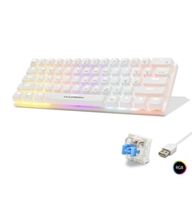 Mekanik Mini Klye Blue Switch Rgb - Beyaz G508B