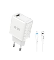 Rova SB114L A Giriş 2.4A A-L iPhone Kablolu Şarj Başlığı 12W - KVK Teknik Servis Garantili (Beyaz)