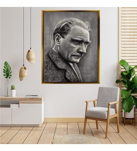 ÇERÇEVELİ ATATÜRK TABLO S40