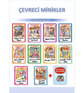 3.Sınıflar İçin Çevreci Minikler Dizisi + Kitap Okuma Not Defteri (Beyaz)