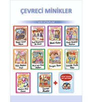 3.Sınıflar İçin Çevreci Minikler Dizisi + Kitap Okuma Not Defteri (Beyaz)