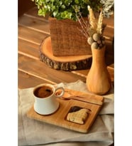 Bambu Sunum Tabağı Kahve Sunum Tabağı Sunumluk