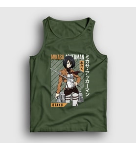 Presmono Unisex Haki Mikasa Fan Anime Attack On Titan Atlet 125277tt (Haki)
