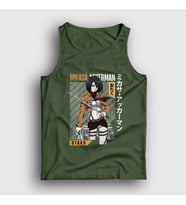 Presmono Unisex Haki Mikasa Fan Anime Attack On Titan Atlet 125277tt (Haki)