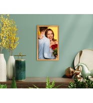 BK Home Sevgililer Fotoğraflı El Yapımı Ahşap Çerçeveli Tablo-1