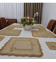 El Yapımı Petek Supla - Modern Mutfak Dekoru - 1 servis altlığı (Gold)