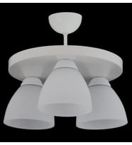 MYLİGHTS  MODERN SPOR  ÜÇLÜ PLOFONYER TAVAN AVİZE ÜÇLÜ (Siyah)