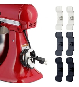 Durukar 6'lı Pratik Kablo Toparlayıcı Yapışkanlı Klips Mutfak Air Fryer Kettle Kahve Tost Makinası