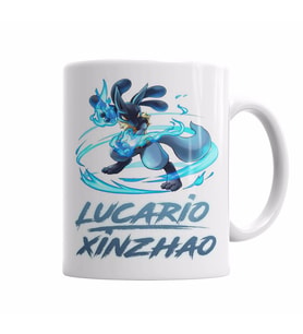 Pokemon Go Pikachu Lucario  Kupa Bardak Porselen