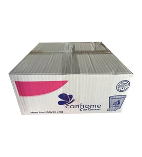 Canhome Beyaz Mini Küçük Boy 40x50 Cm. 30 Litre Çöp Torbası Poşeti - 40 Adetlik 50 Rulo - Koli (Mavi)