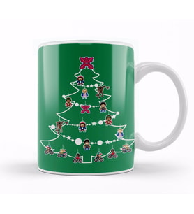 Stranger Things Christmas Tree Baubles Kupa Bardak Porselen