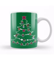 Stranger Things Christmas Tree Baubles Kupa Bardak Porselen