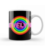 Evelyn  Name personalized Custom   vintage Retro Rainbow Style Design Gift Baby Gift For Her Kupa Bardak Porselen