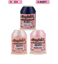 3 Adet Altınbaşak Oya ve Dantel İpi 20 gr - Royaleks - No: Ş.BEYAZ - 404 - 530