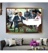 Altın Çerçeveli dekoratif tablo a844 (Gold)