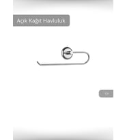 Açık Kağıt Havluluk Paslanmaz Peçetelik Çelik Banyo Havluluk Düzenleyici Krom