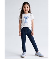 LCW Kids İndigo Kız Çocuk Denim Görünümlü Tayt