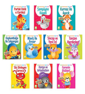 Minik Kahramanlardan Büyük Sözler (10 Kitap) - Emine Korkmazer - Ema Çocuk Yayınları