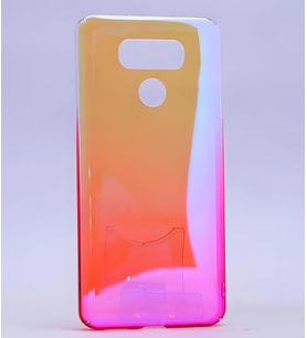 LG G6 Kılıf Parlak Renk Geçişli Kılıf (Pembe)