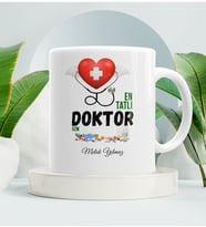 En Tatlı Doktora Hediye Kupa Bardak Beyaz