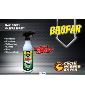 Güçlü Haşere Savar Maxi Sprey 500 ml(Sivrisinek, Karasinek, Tahta kur. , Karınca ,Pire, Hamam Böceği)