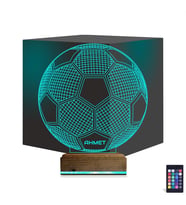Luvivia Futbol Topu Futbolcu Taraftar Kişiye Özel 3D Lamba - Masa Gece Lambası