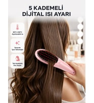 Seramik Plakalı Elektrikli Saç Düzleştirici - Hızlı Isınma, Uzun Kablo, 25w-39w Güç