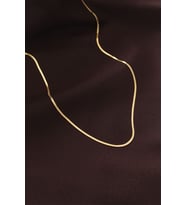 Çelik Gold Renk 60 cm İnce İtalyan Zincir Kolye TJ-BKO6227