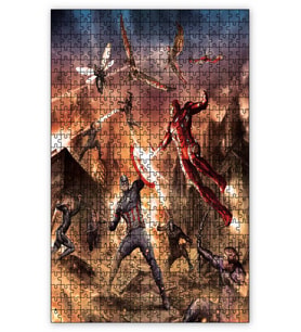 Cakapuzzle Civil War Kompozisyon Puzzle Yapboz MDF (Ahşap) (120 Parça)