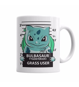 bulbasaur bad boy pokemon    Kupa Bardak Porselen