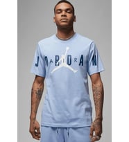 Nike Jordan Air Stretch Mens SS Crew Blue Logolu Erkek Tişört Mavi