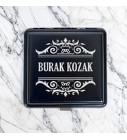 Kişiye Özel Babaya Hediye Elit Tasarım Siyah Sigara Tabakası