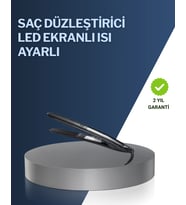 2025 Yeni Seri Dijital Ekranlı Isı Ayarlı Saç Düzleştirici Titanyum Kaplama A Kalite