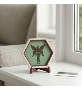 Melek Figürlü Modern Dekoratif Obje Minimal Tasarım Şık Masaüstü Aksesuarı 10x10 cm, Özel Hediye