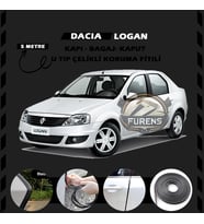 Dacia Logan Oto Araç Kapı Koruma Fitili 5metre Parlak Siyah Renk