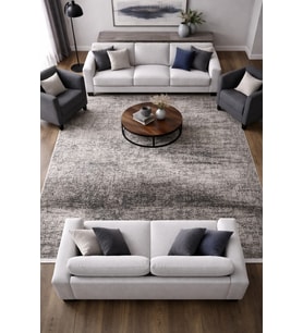 Hoom Rugs Emp Milan ML010 180x260 Modern Tozumaz Halı (Mercan-Antrasit)