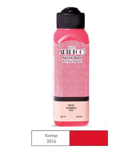 Artdeco 140Ml Kırmızı Akrilik Boya 3016