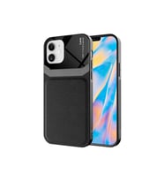 Apple iPhone 12 Uyumlu Kılıf Zore Emiks Kapak (Siyah)