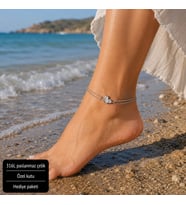 Luna Clover Anklet Luna Yonca Çelik Halhal