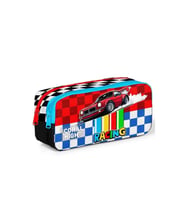 CORAL HIGH 31057 SİYAH ARABA RACING DESENLİ İKİ BÖLMELİ KALEM ÇANTASI