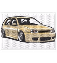 Stanced out Golf MK4 Creme Puzzle 240 Parça Yapboz