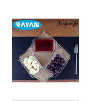 Reqtangle Tekli Dikdörtgen Cam Kahvaltılık Royaleks-81484